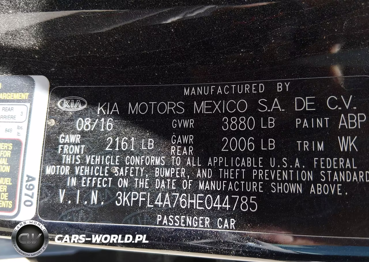 2017 Kia Forte S VIN:3KPFL4A76HE044785 - 9