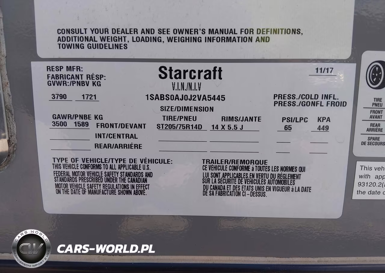2018 Starcraft Other VIN:1SABS0AJ0J2VA5445 - 9