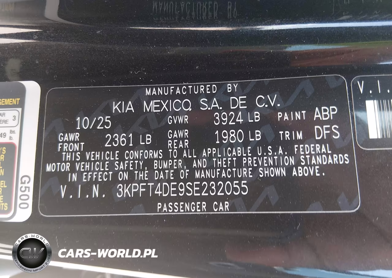 2025 Kia K4 Lxs VIN:3KPFT4DE9SE232055 - 9