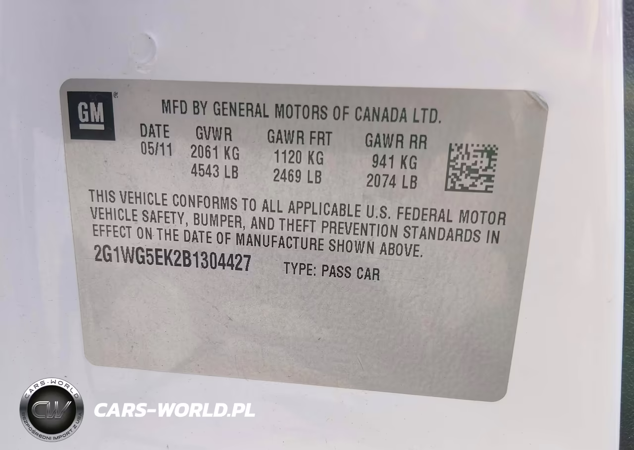 2011 Chevrolet Impala Lt VIN:2G1WG5EK2B1304427 - 9