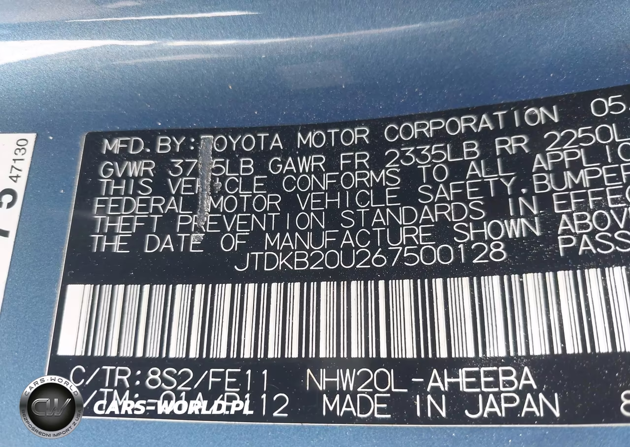 2006 Toyota Prius VIN:JTDKB20U267500128 - 9