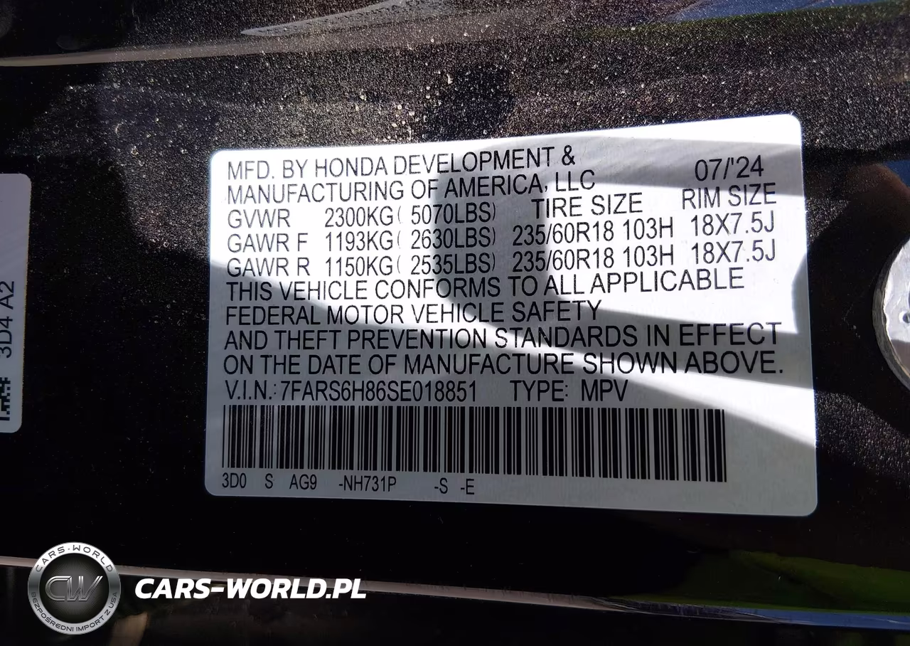 2025 Honda Cr-V Hybrid Sport-L VIN:7FARS6H86SE018851 - 9