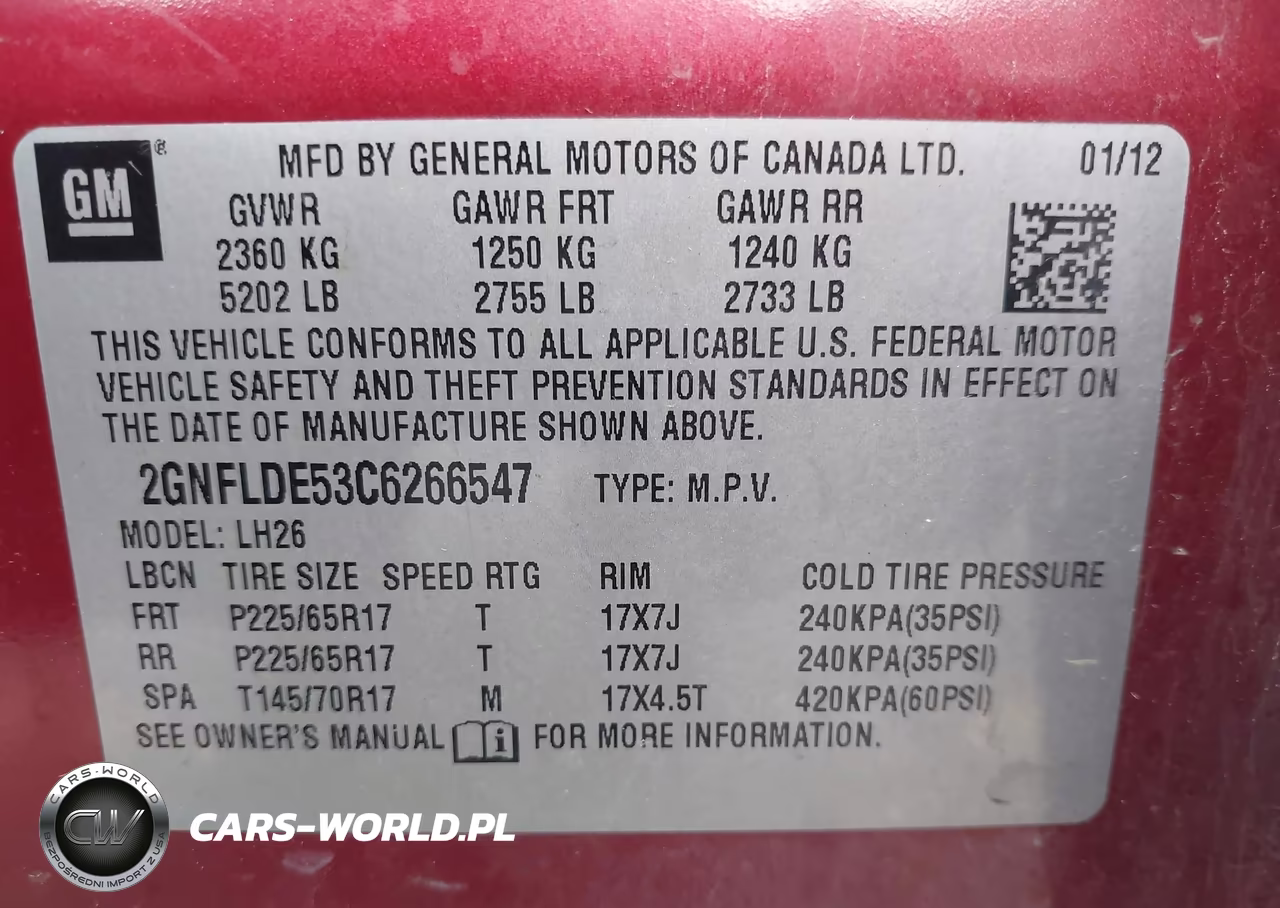 2012 Chevrolet Equinox Lt W-1Lt VIN:2GNFLDE53C6266547 - 9