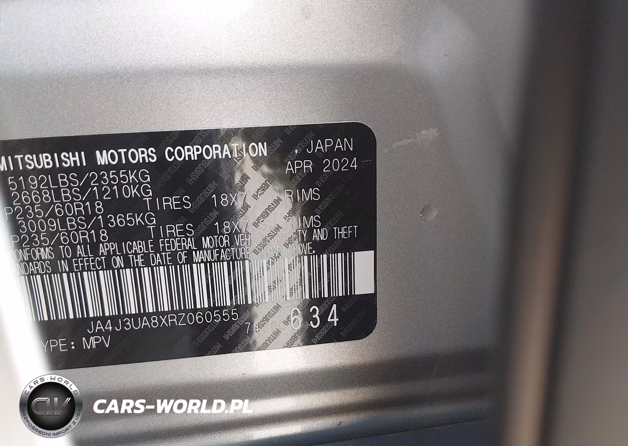 2024 Mitsubishi Outlander Es 2.5 2Wd VIN:JA4J3UA8XRZ060555 - 9