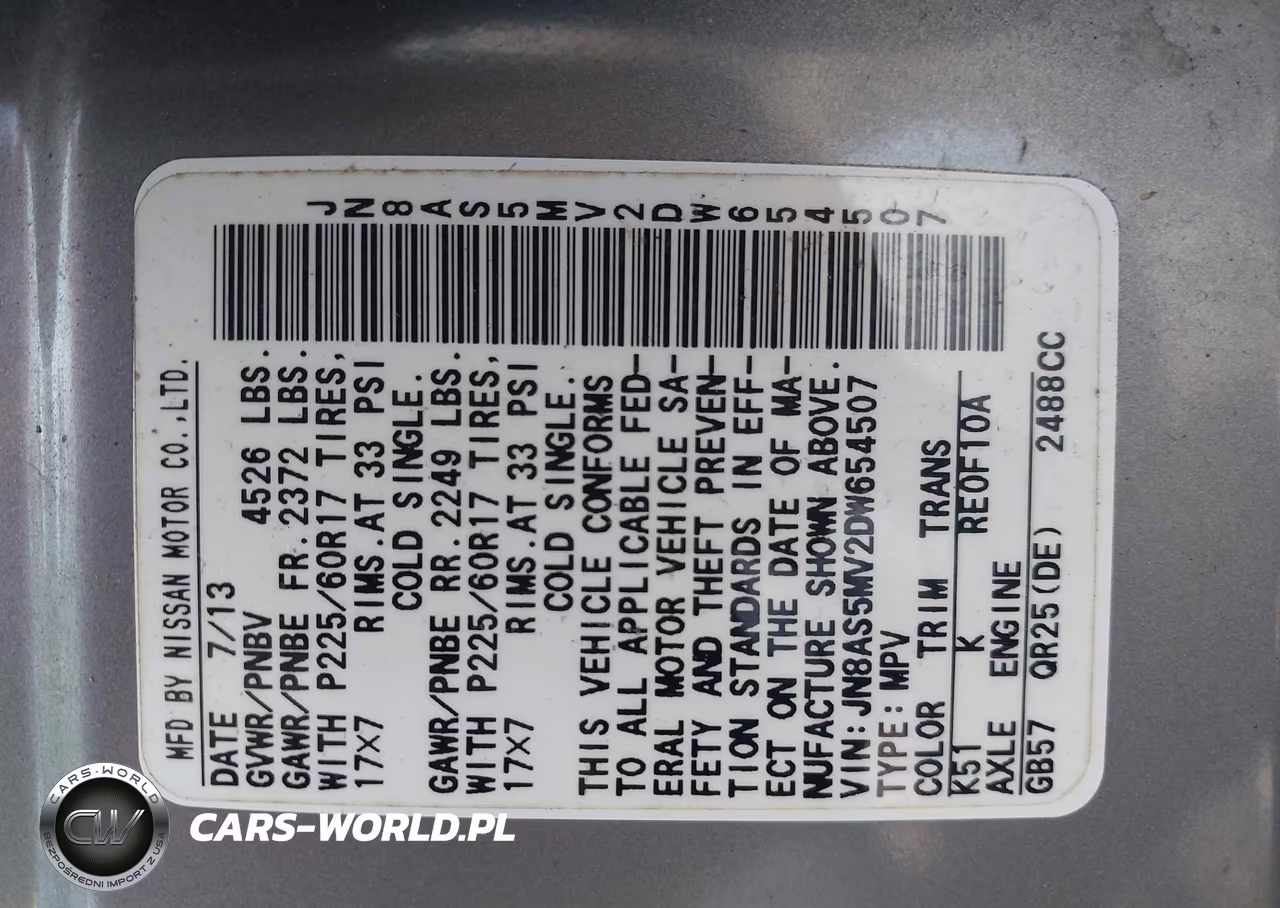 2013 Nissan Rogue Sv VIN:JN8AS5MV2DW654507 - 9