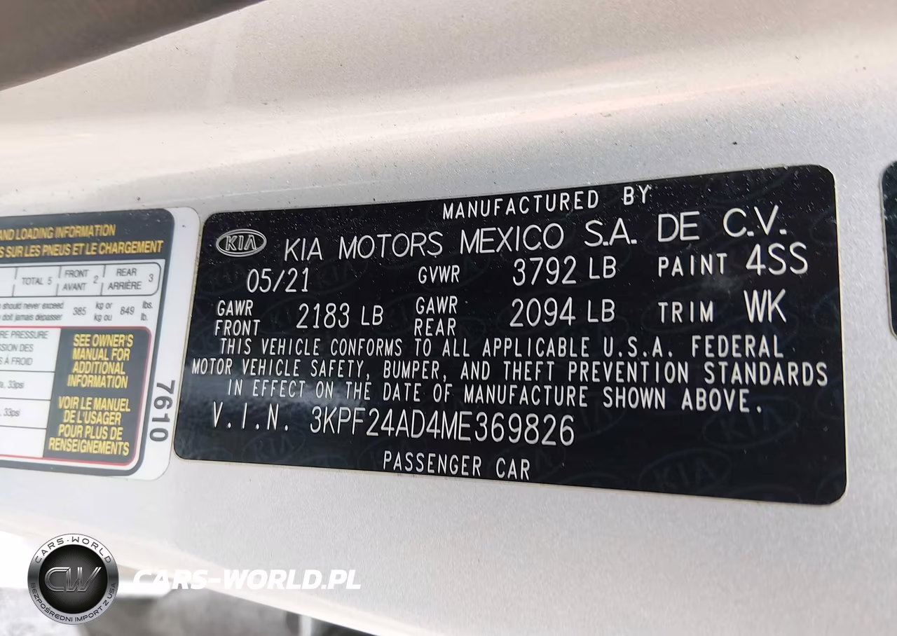 2021 Kia Forte Lxs VIN:3KPF24AD4ME369826 - 9