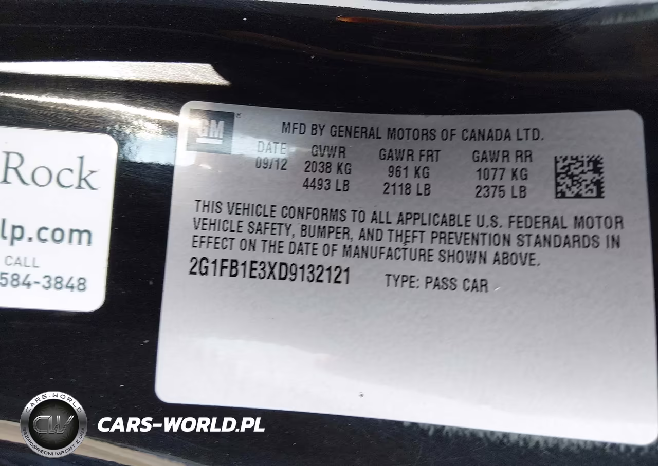 2013 Chevrolet Camaro 1Lt VIN:2G1FB1E3XD9132121 - 9