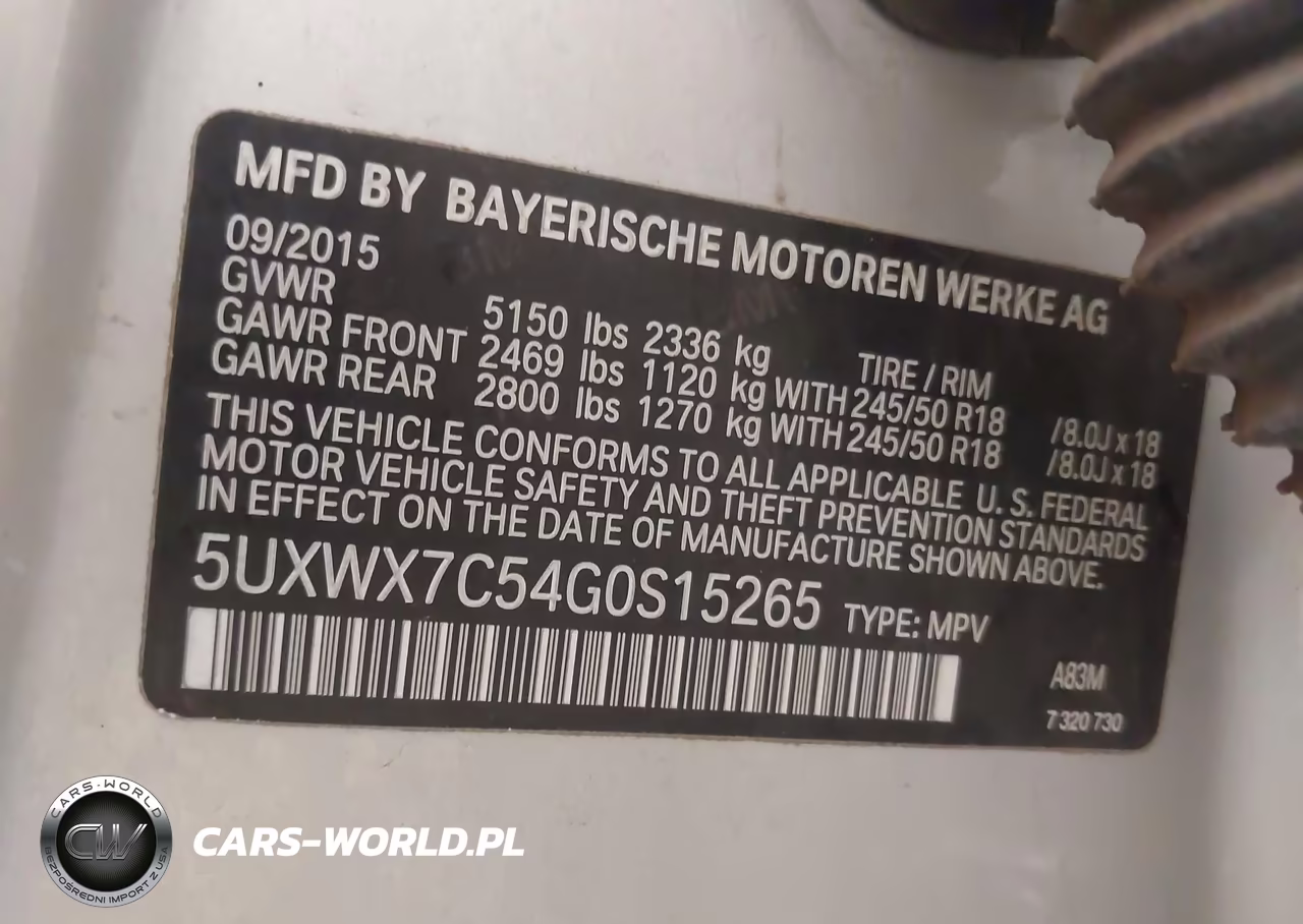 2016 BMW X3 xDrive35I VIN:5UXWX7C54G0S15265 - 9