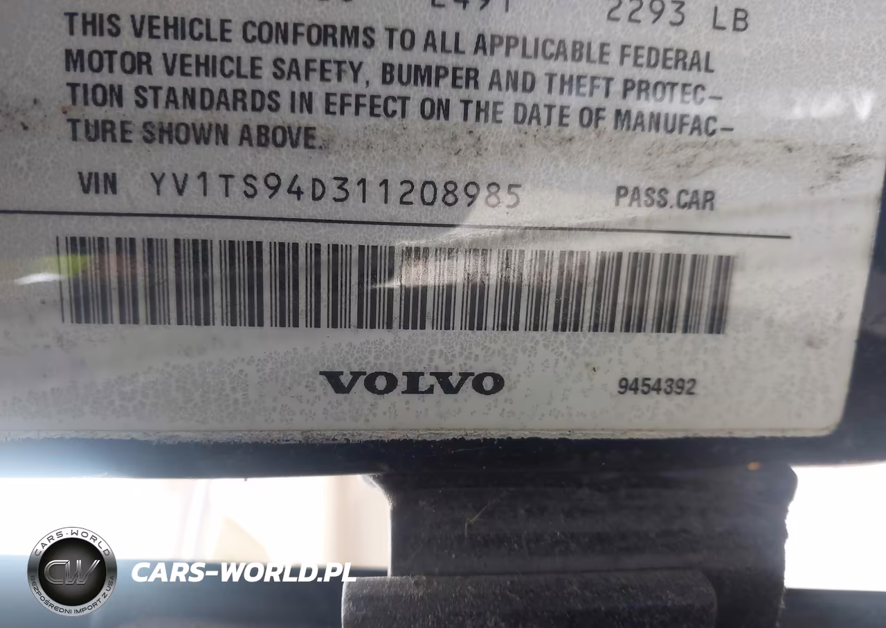 2001 Volvo S80 2.9 VIN:YV1TS94D311208985 - 9