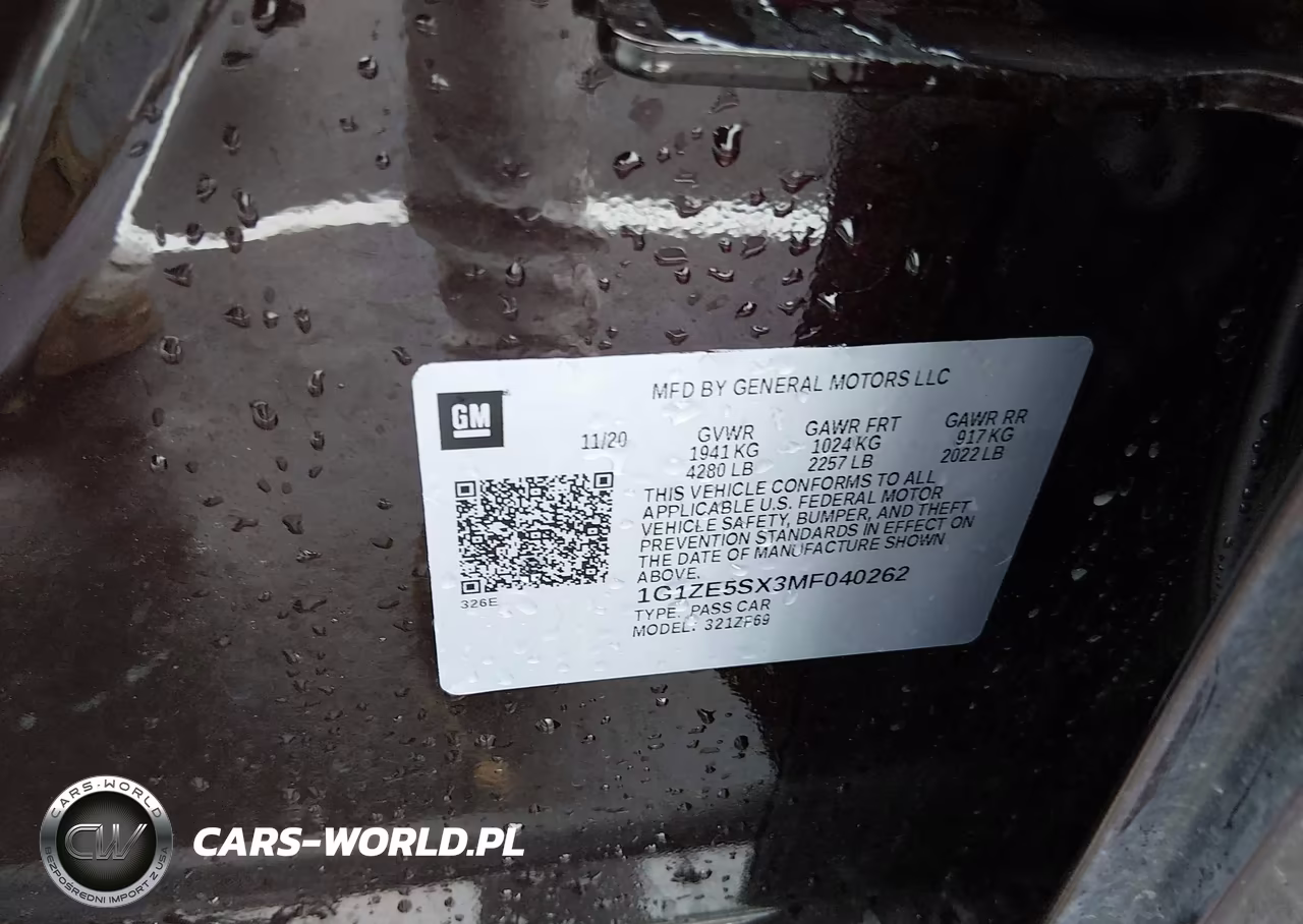 2021 Chevrolet Malibu Fwd Premier VIN:1G1ZE5SX3MF040262 - 9