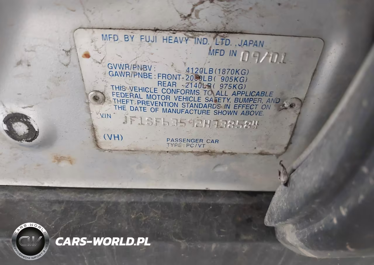 2002 Subaru Forester L VIN:JF1SF63592H738584 - 9