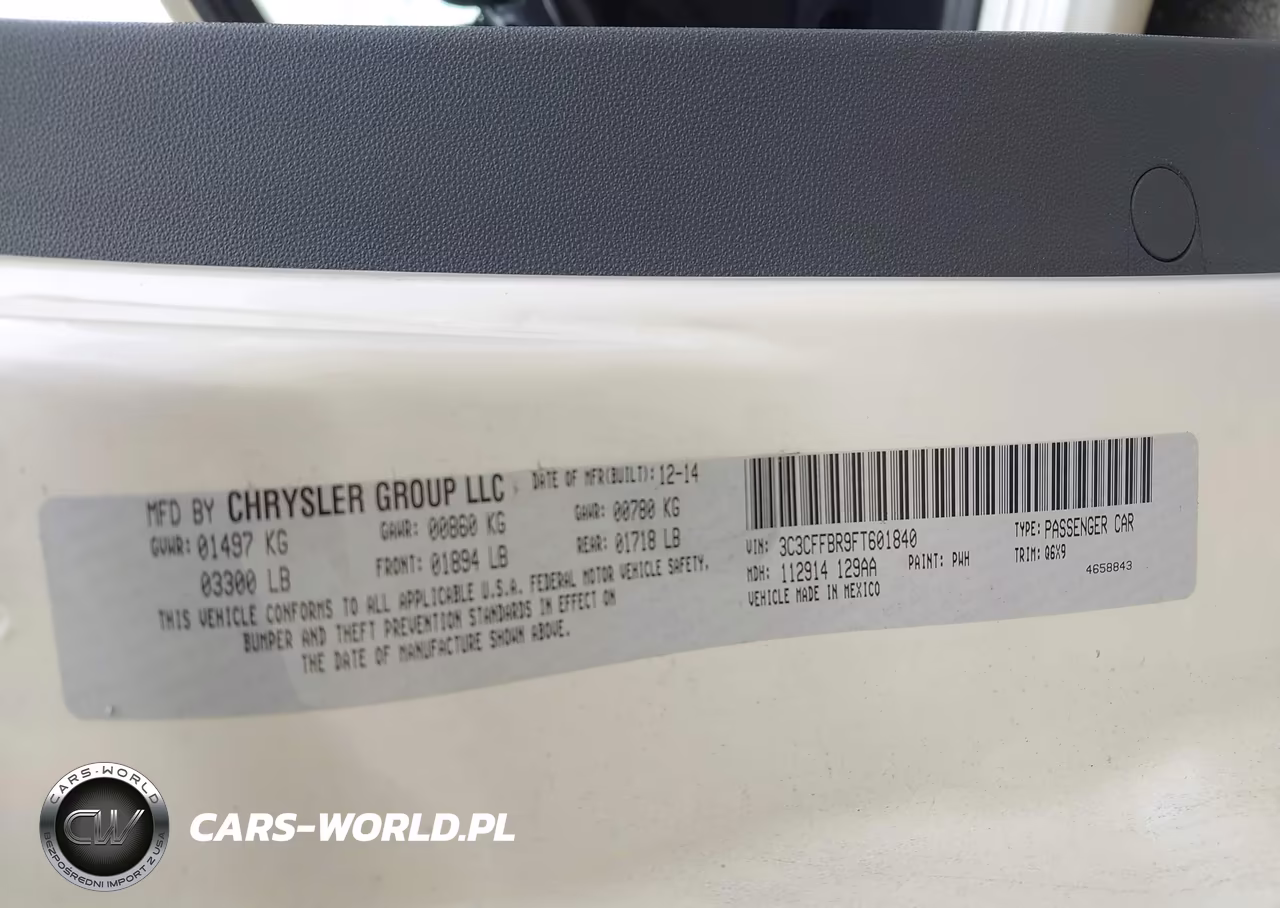 2015 Fiat 500 Sport VIN:3C3CFFBR9FT601840 - 9