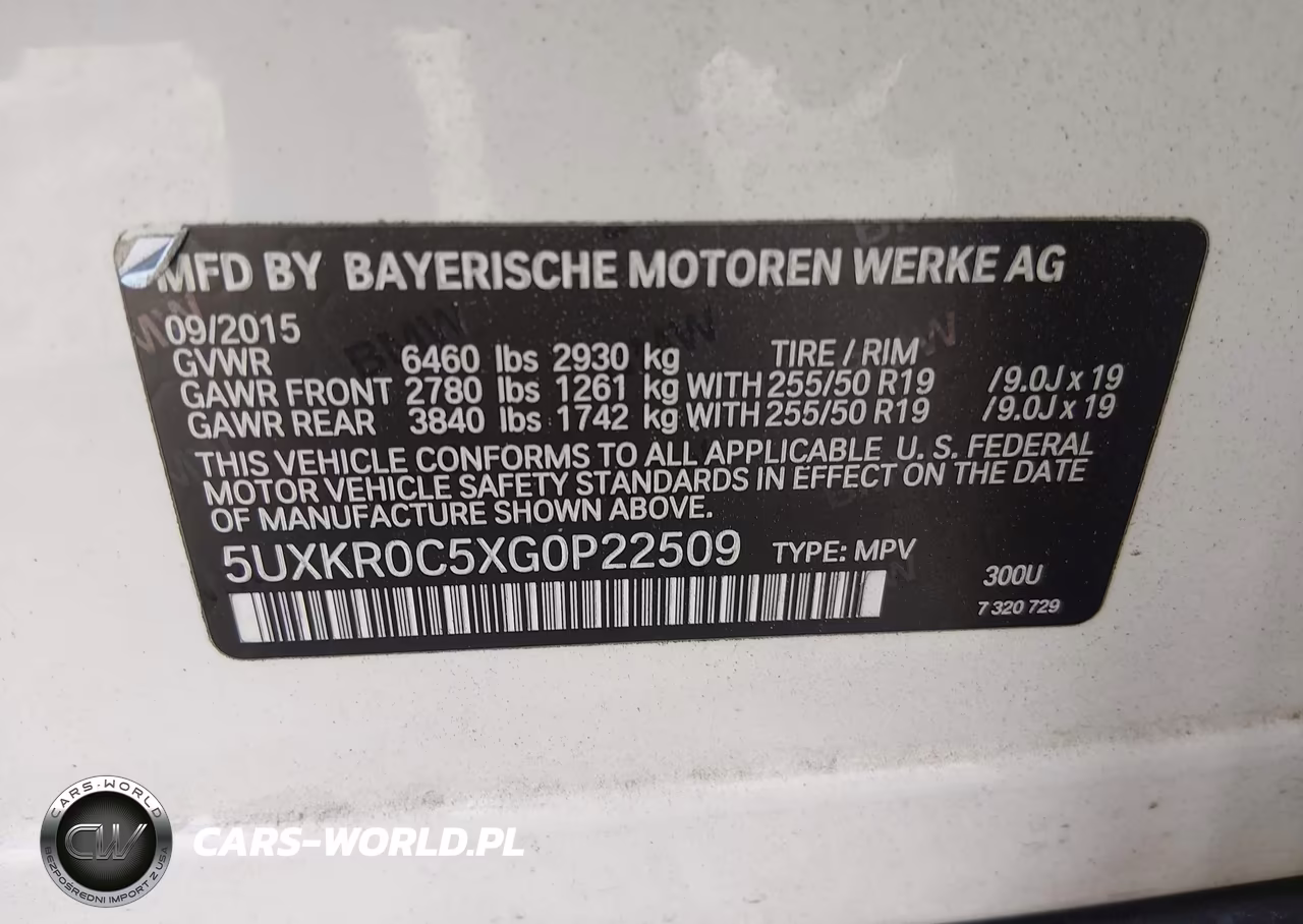 2016 BMW X5 xDrive35I VIN:5UXKR0C5XG0P22509 - 9