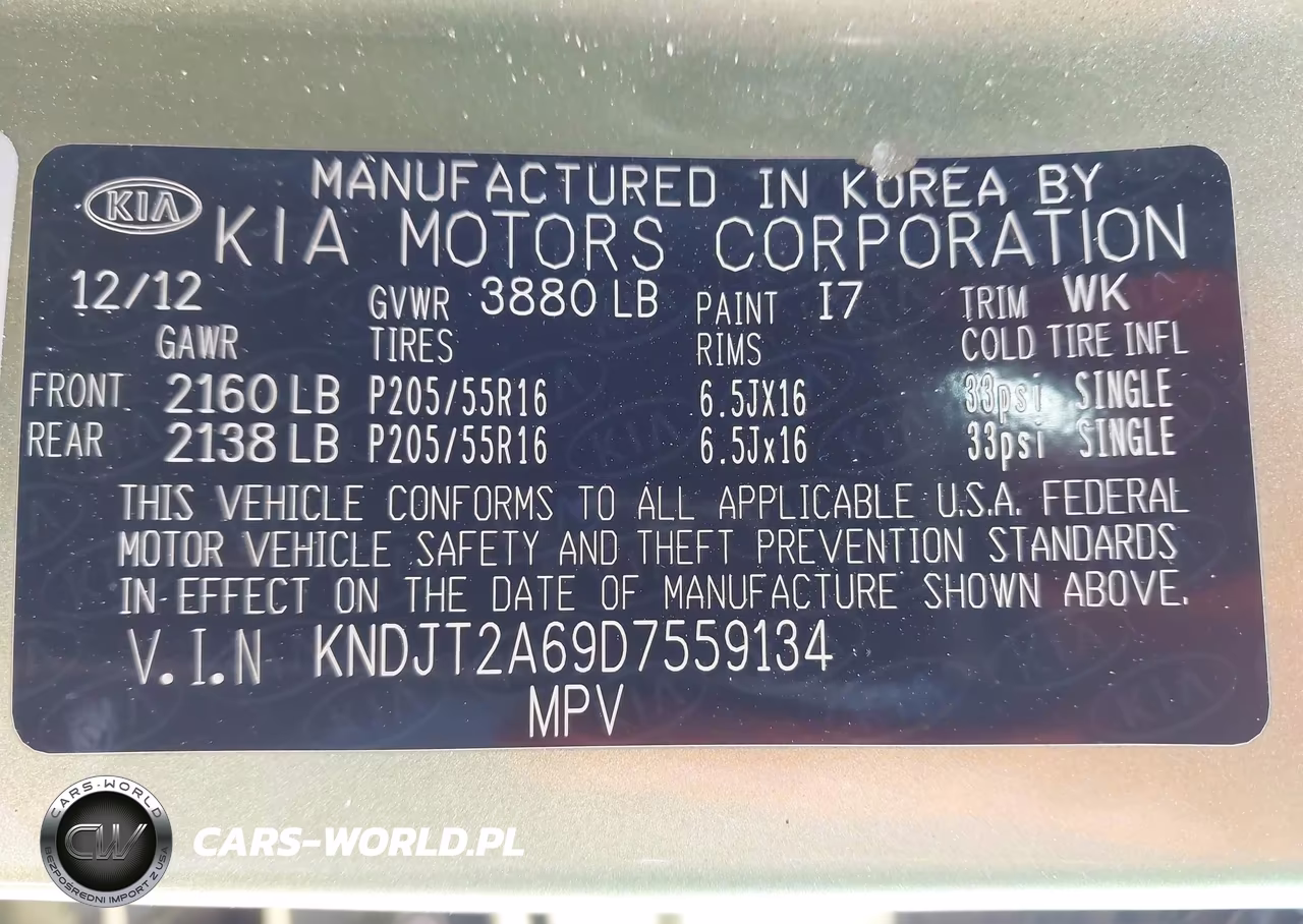 2013 Kia Soul + VIN:KNDJT2A69D7559134 - 9