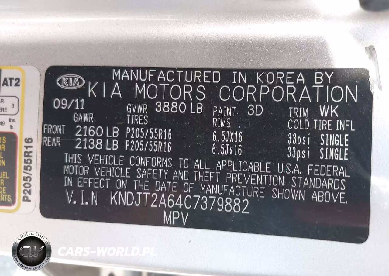2012 Kia Soul + VIN:KNDJT2A64C7379882 - 9