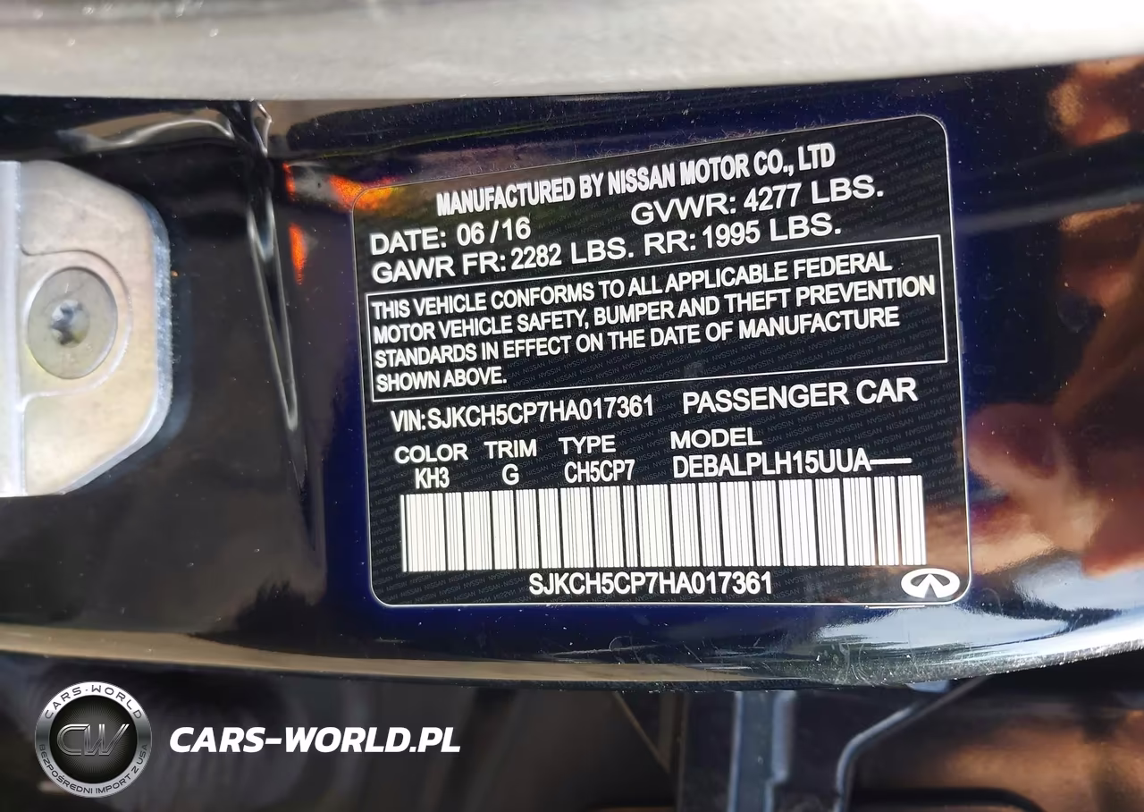 2017 Infiniti Qx30 VIN:SJKCH5CP7HA017361 - 9