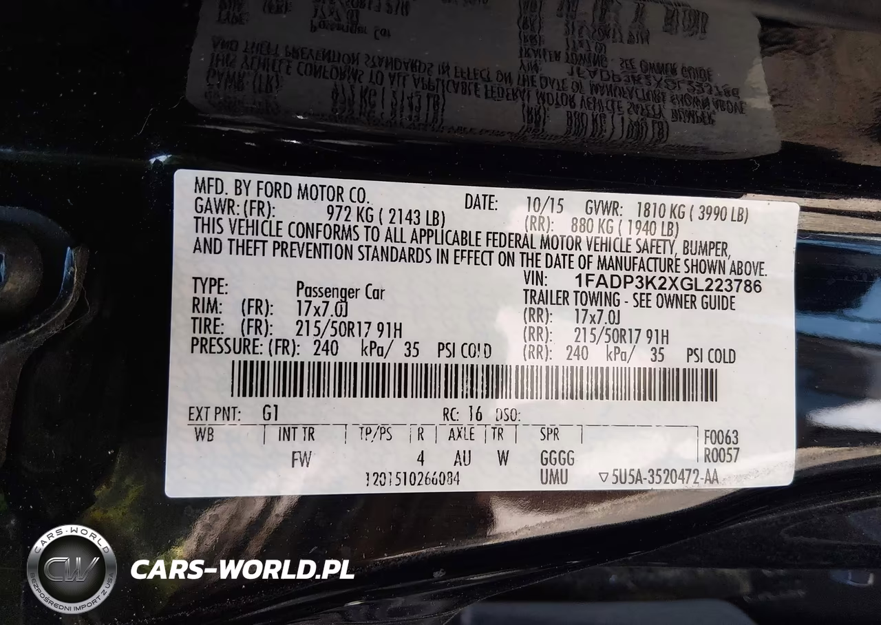 2016 Ford Focus Se VIN:1FADP3K2XGL223786 - 9