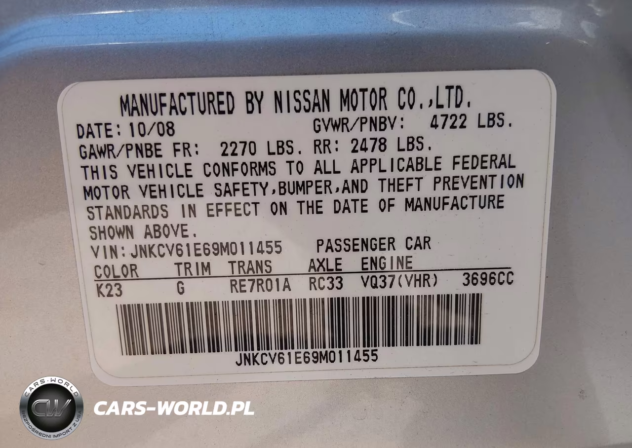 2009 Infiniti G37 Journey VIN:JNKCV61E69M011455 - 9