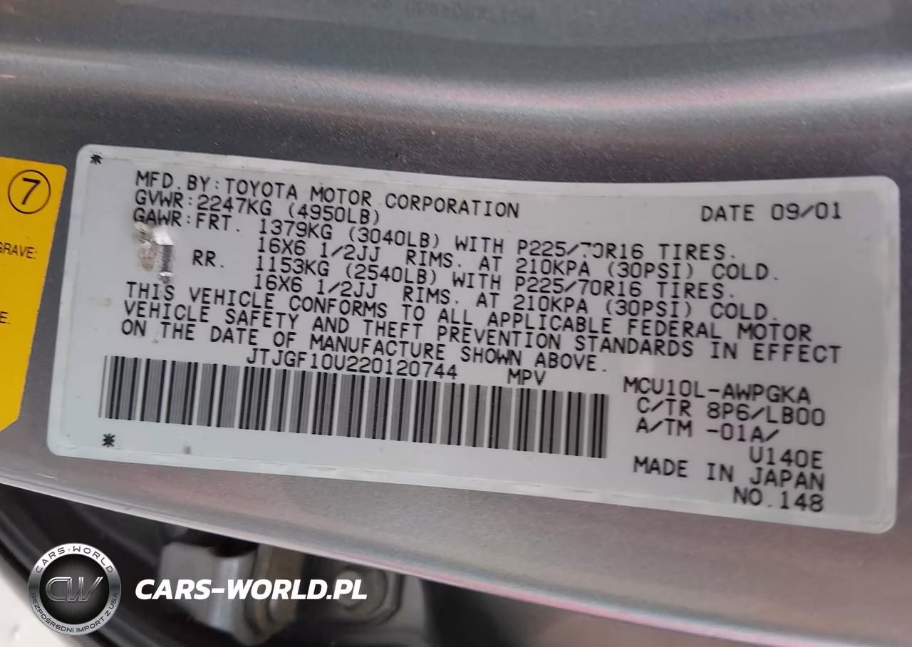 2002 Lexus Rx 300 VIN:JTJGF10U220120744 - 9