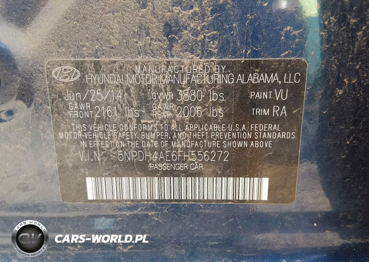 2015 Hyundai Elantra Se VIN:5NPDH4AE6FH556272 - 9