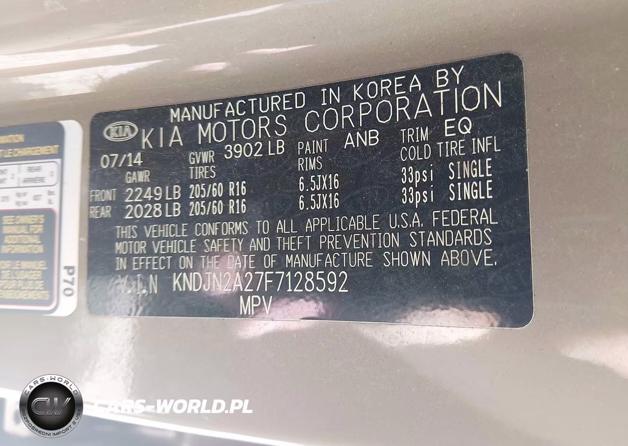 2015 Kia Soul VIN:KNDJN2A27F7128592 - 9