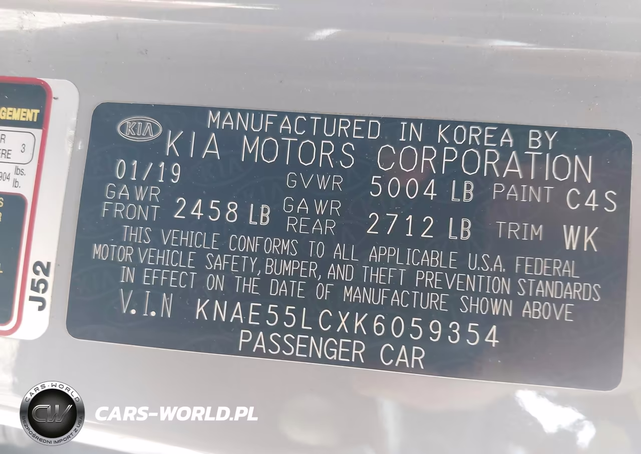 2019 Kia Stinger Gt2 VIN:KNAE55LCXK6059354 - 9