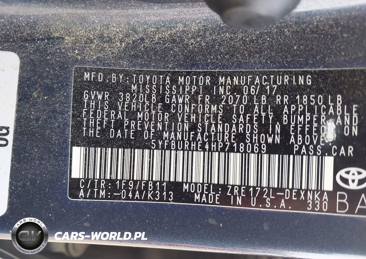 2017 Toyota Corolla Le VIN:5YFBURHE4HP718069 - 9