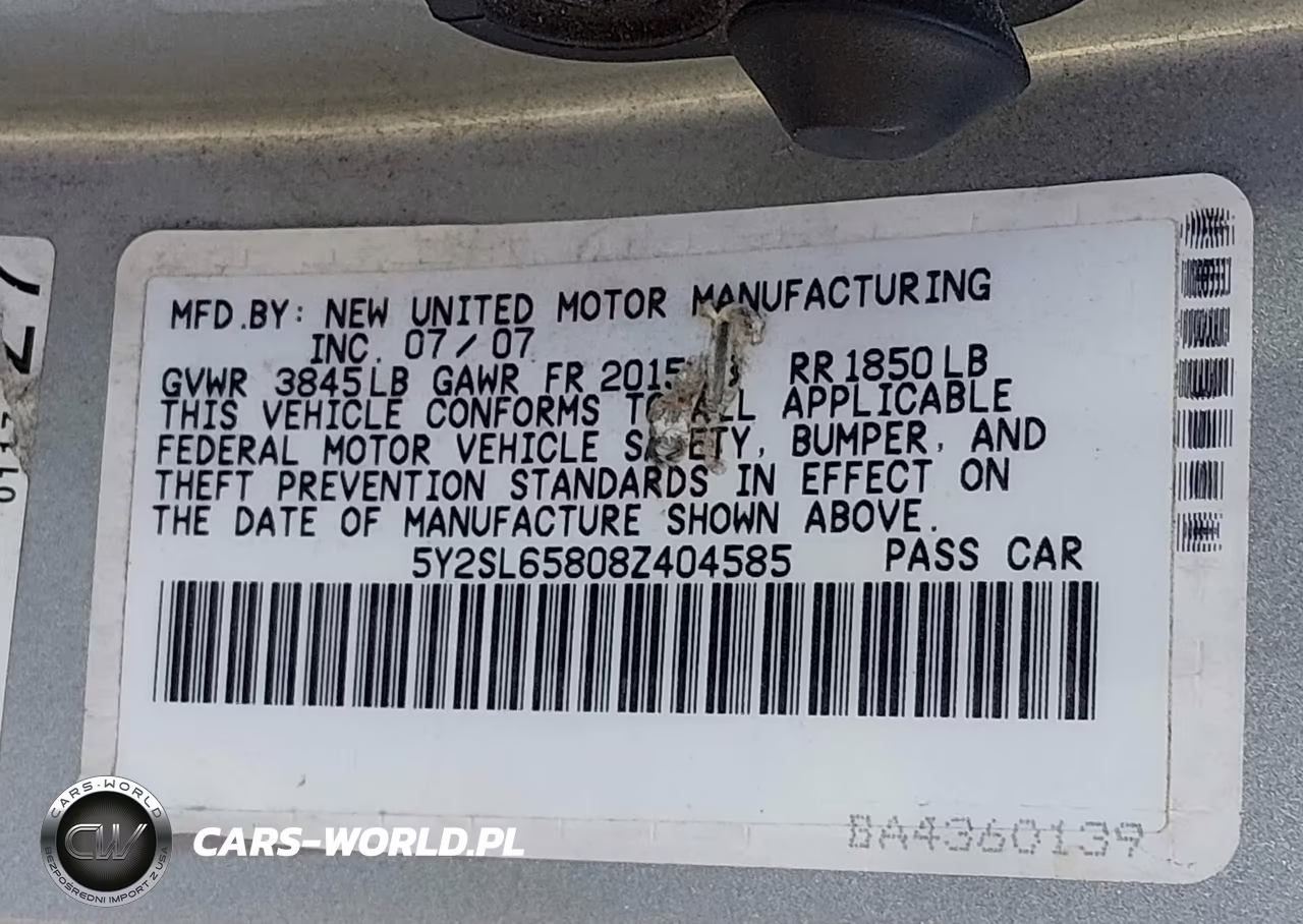 2008 Pontiac Vibe VIN:5Y2SL65808Z404585 - 9