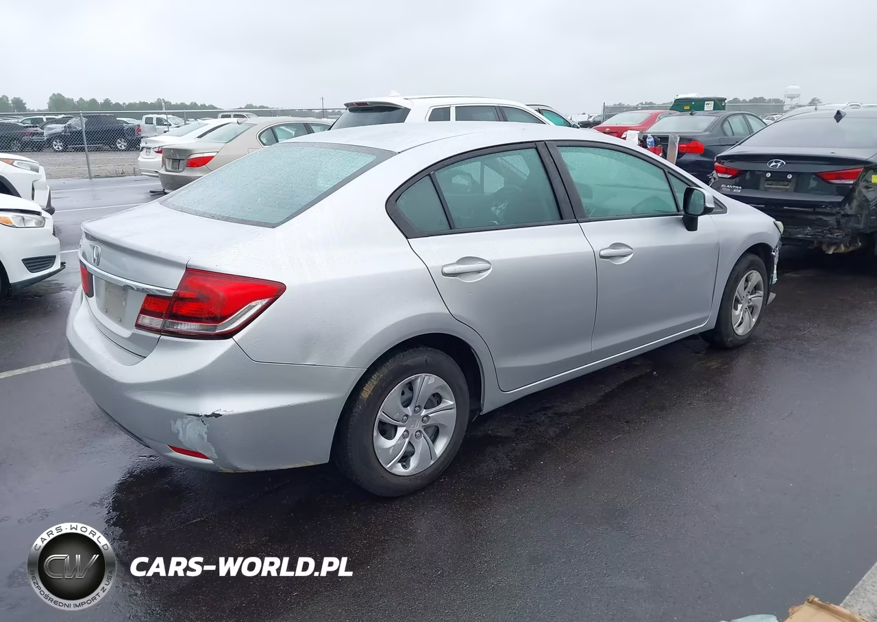 2013 Honda Civic Lx VIN:19XFB2F54DE246940 - 4