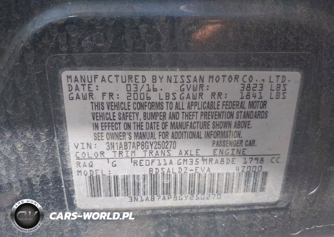 2016 Nissan Sentra Sv VIN:3N1AB7AP8GY250270 - 9