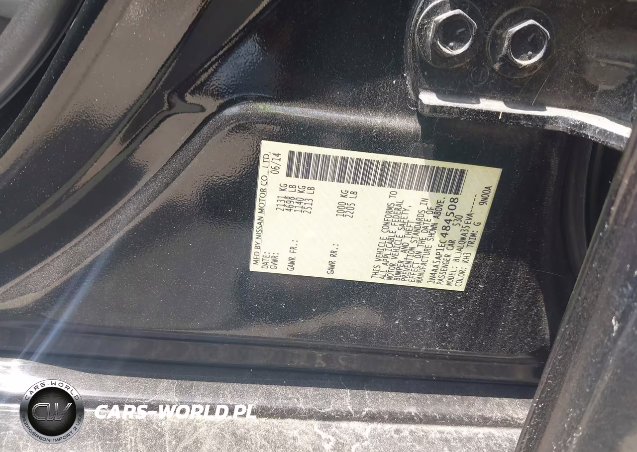 2014 Nissan Maxima 3.5 S-3.5 Sv VIN:1N4AA5AP1EC484508 - 9