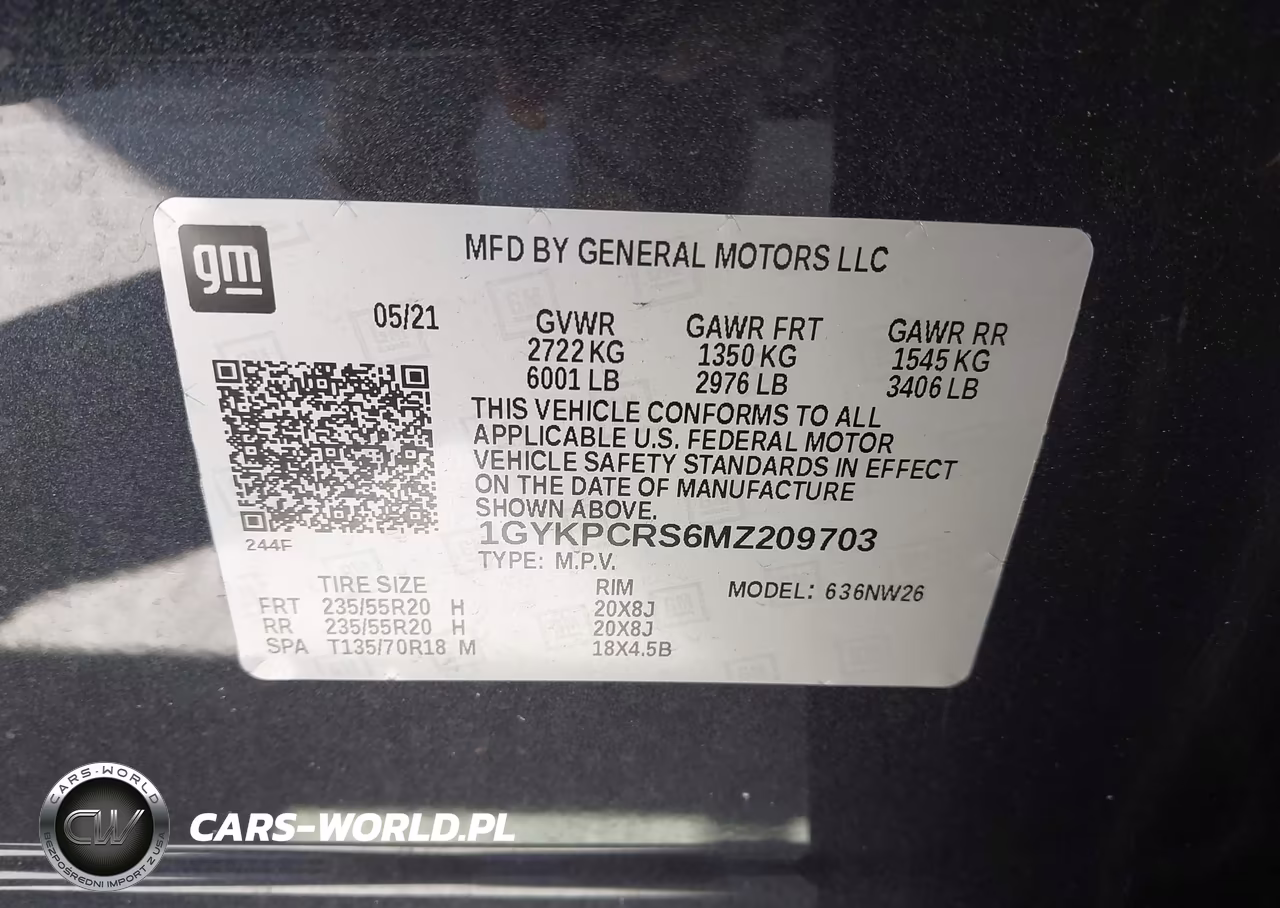 2021 Cadillac Xt6 Fwd Premium Luxury VIN:1GYKPCRS6MZ209703 - 9