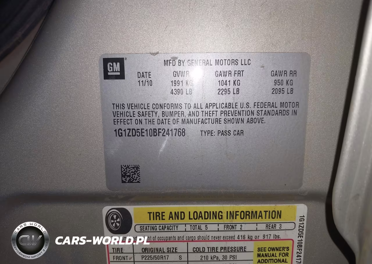 2011 Chevrolet Malibu 2Lt VIN:1G1ZD5E10BF241768 - 9
