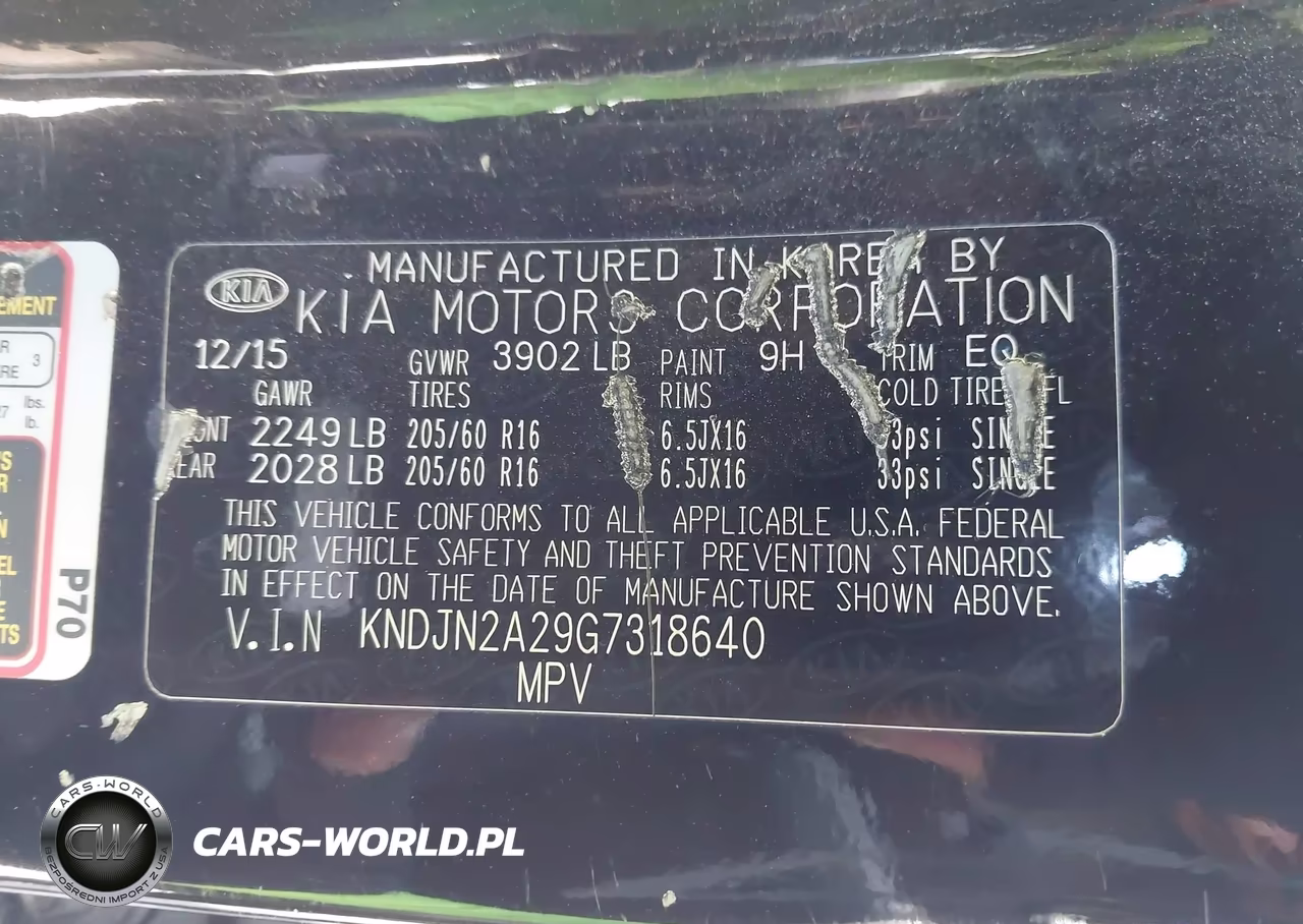 2016 Kia Soul VIN:KNDJN2A29G7318640 - 9