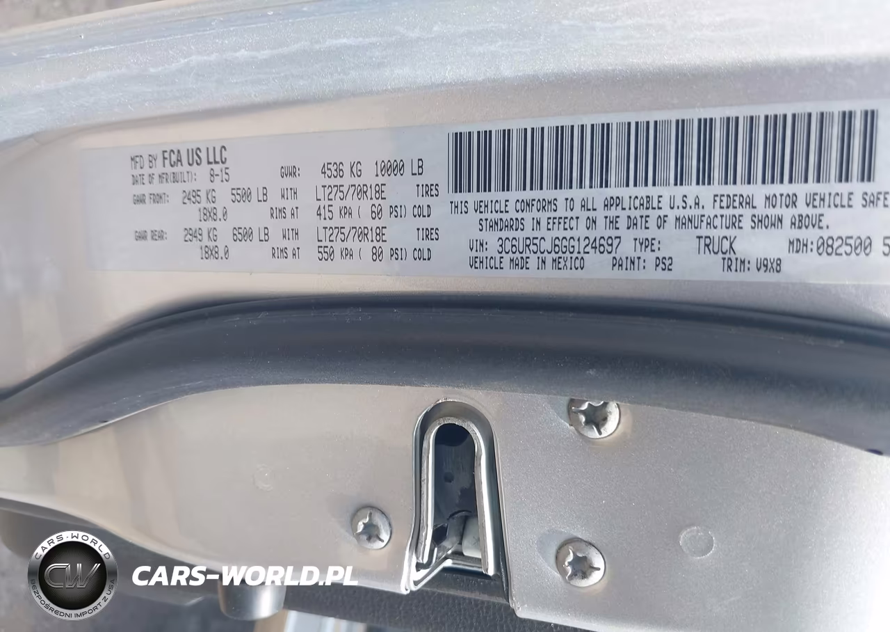 2016 Ram 2500 Tradesman VIN:3C6UR5CJ6GG124697 - 9