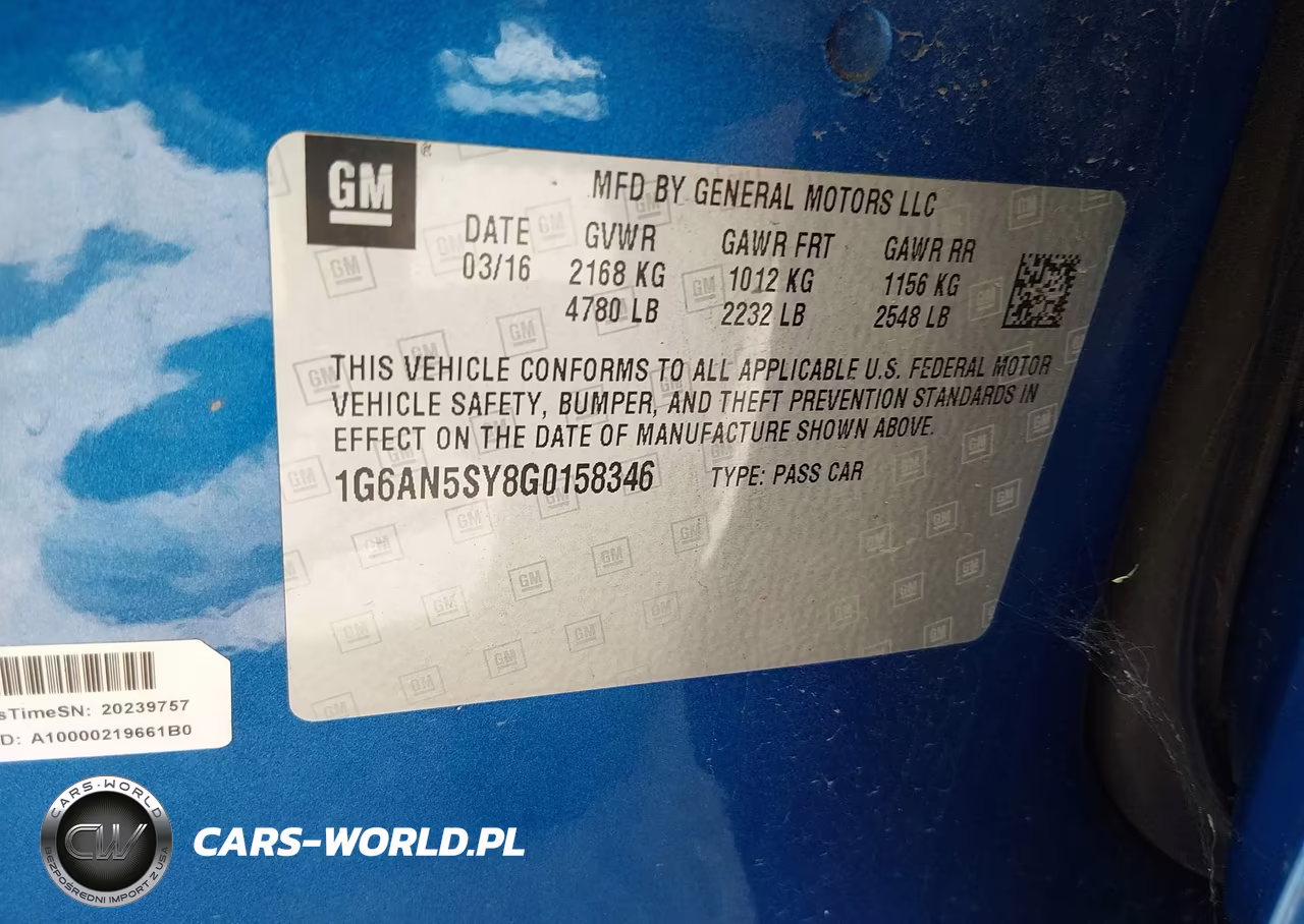 2016 Cadillac Ats-V VIN:1G6AN5SY8G0158346 - 9