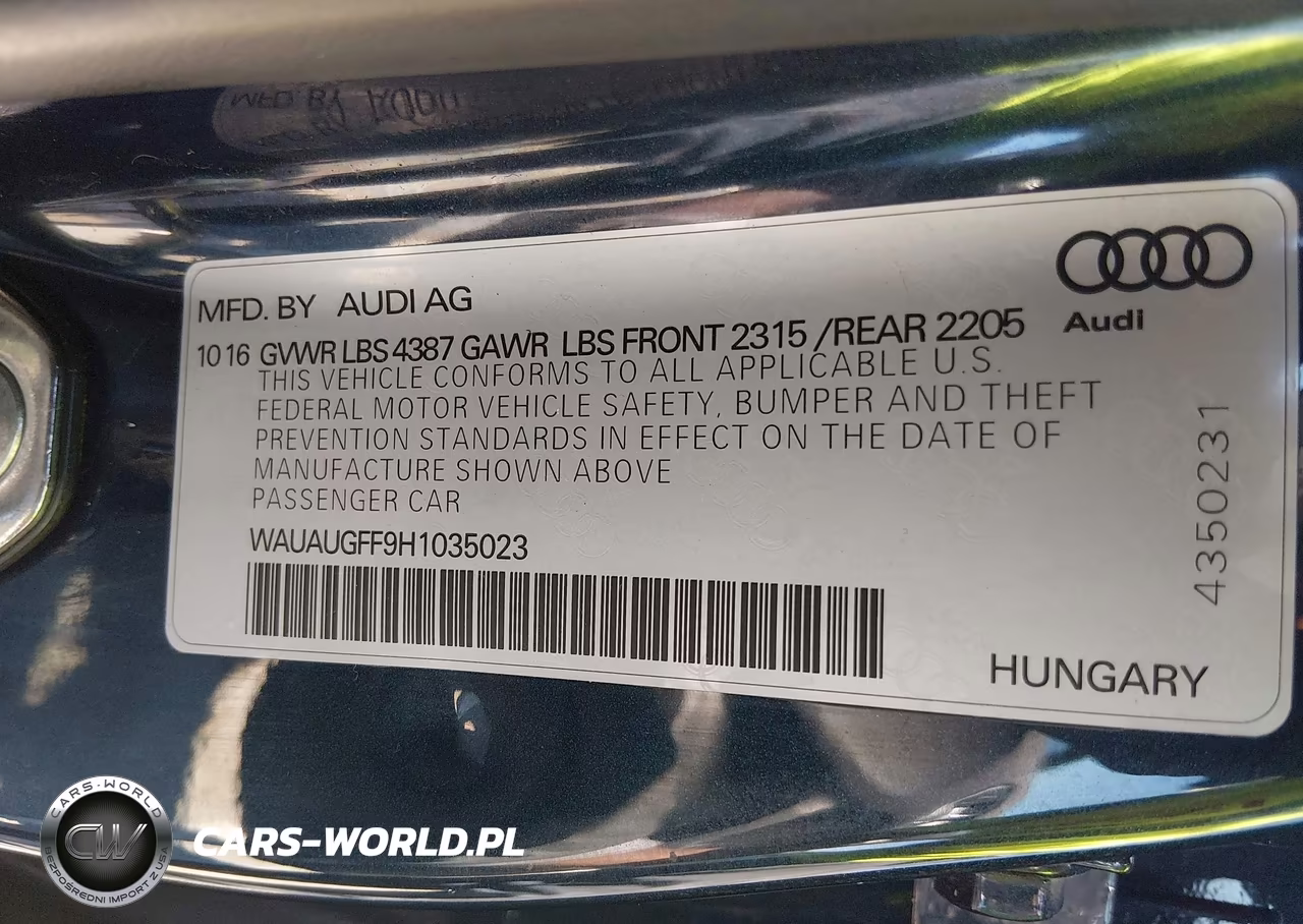 2017 Audi A3 Premium VIN:WAUAUGFF9H1035023 - 9