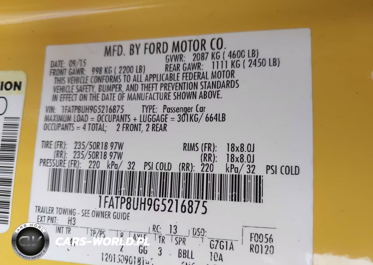 2016 Ford Mustang Ecoboost Premium VIN:1FATP8UH9G5216875 - 9