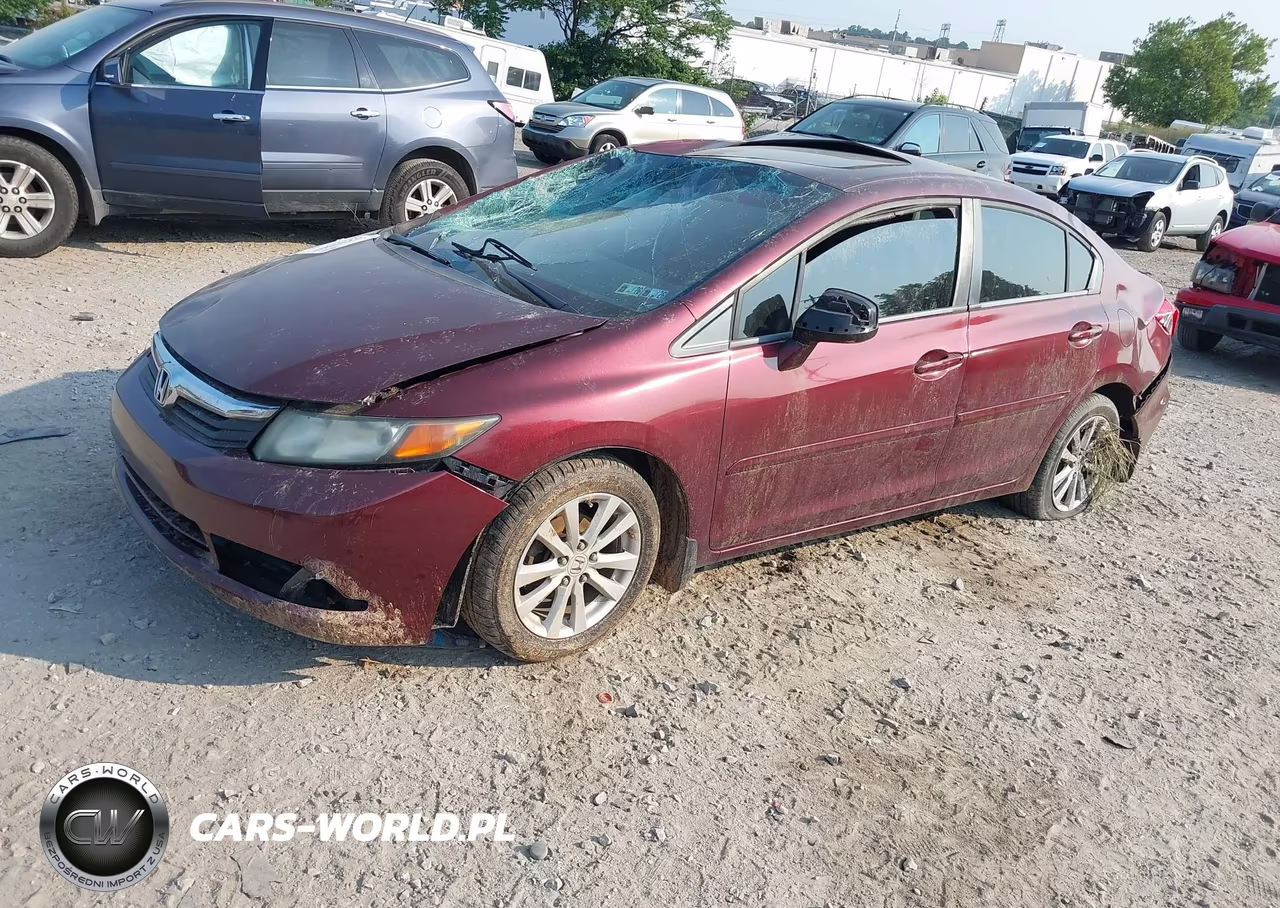 2012 Honda Civic Ex VIN:2HGFB2F87CH510280 - 2