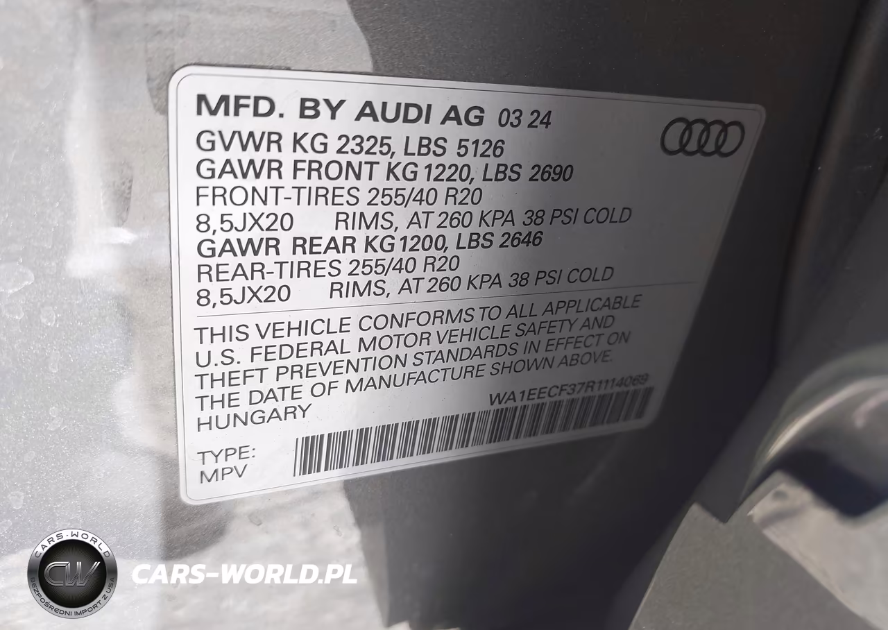 2024 Audi Q3 Premium Plus 45 Tfsi S Line Quattro Tiptronic VIN:WA1EECF37R1114069 - 9