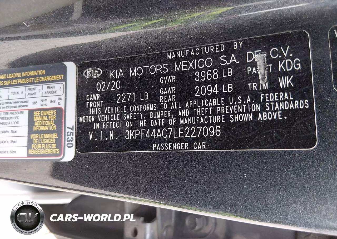 2020 Kia Forte Gt VIN:3KPF44AC7LE227096 - 9