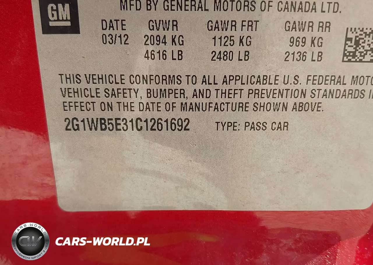 2012 Chevrolet Impala Lt VIN:2G1WB5E31C1261692 - 9