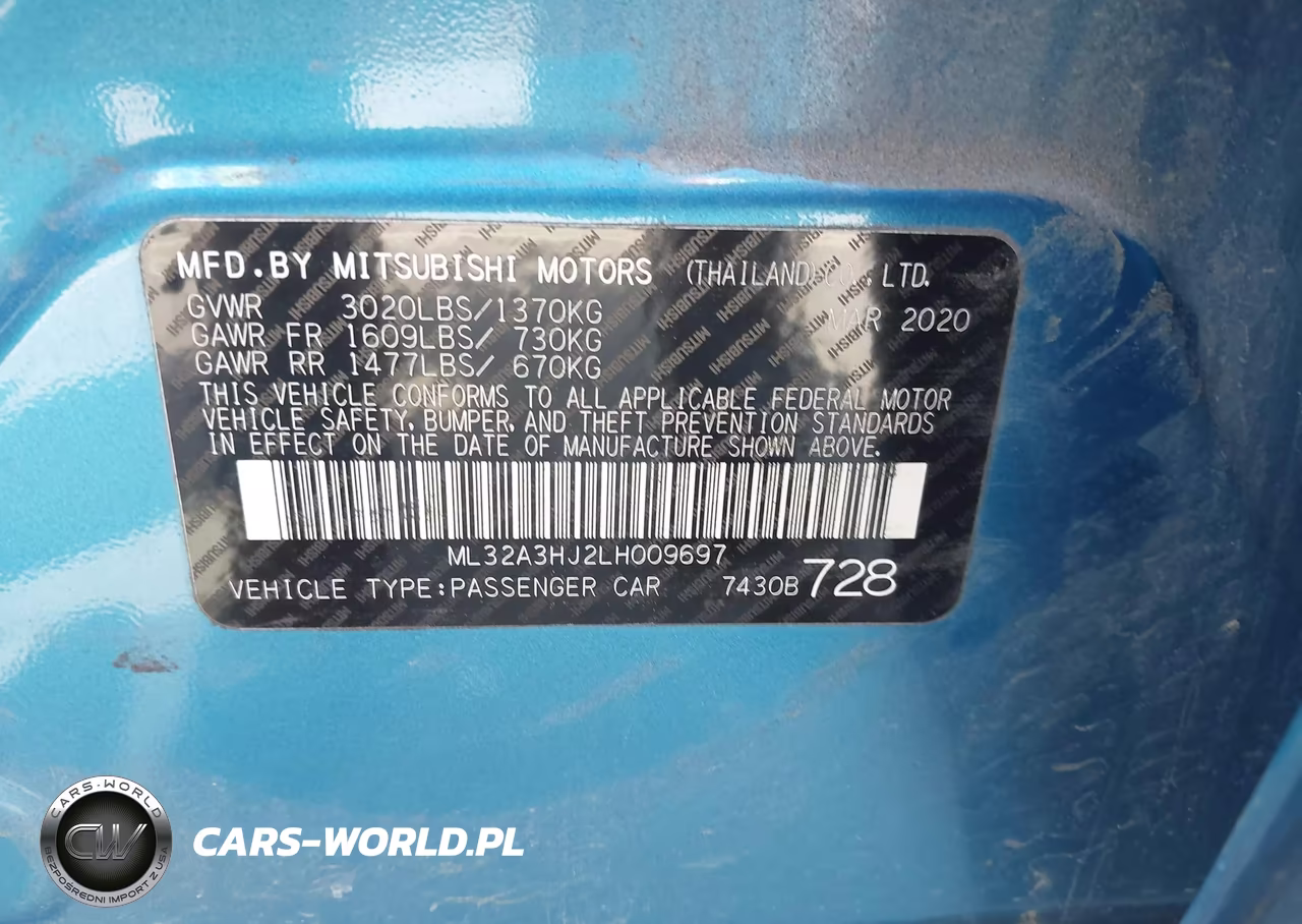 2020 Mitsubishi Mirage Es-Se VIN:ML32A3HJ2LH009697 - 9