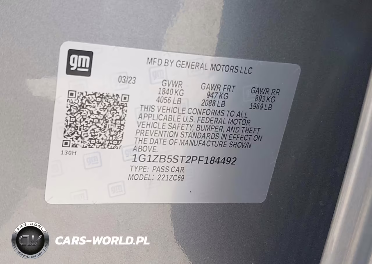 2023 Chevrolet Malibu Fwd Ls VIN:1G1ZB5ST2PF184492 - 9