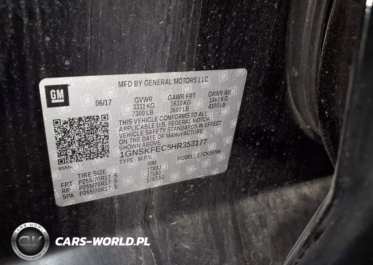 2017 Chevrolet Tahoe Commercial VIN:1GNSKFEC5HR353177 - 9