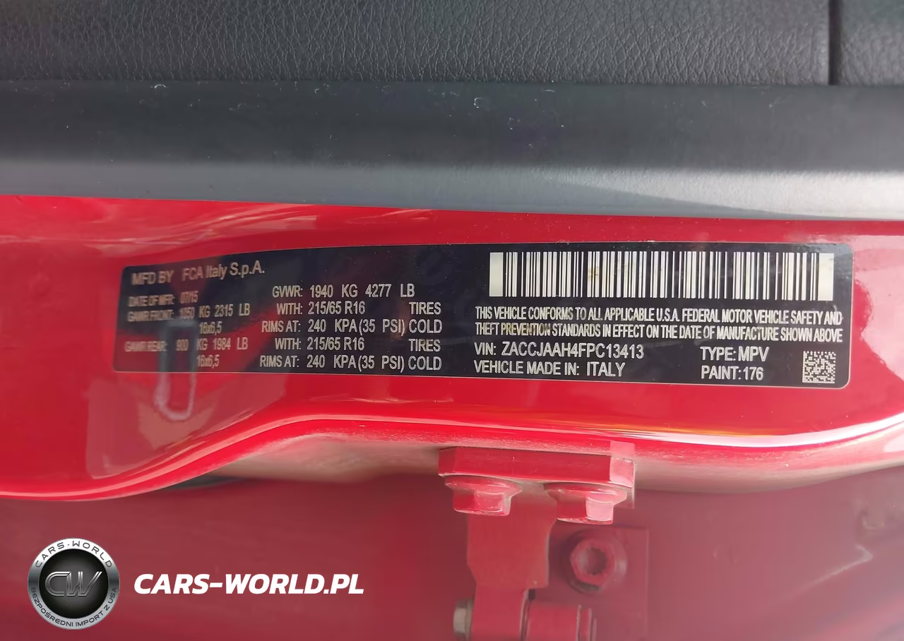 2015 Jeep Renegade Sport VIN:ZACCJAAH4FPC13413 - 9