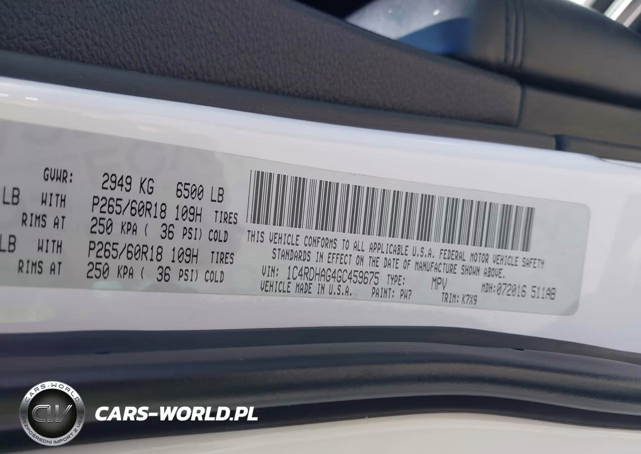 2016 Dodge Durango Sxt VIN:1C4RDHAG4GC459675 - 9