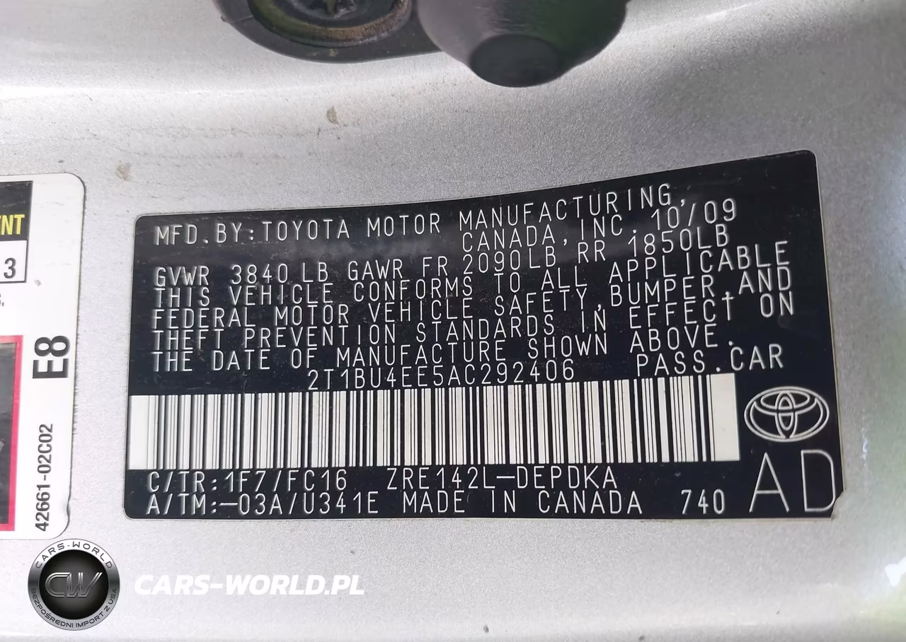 2010 Toyota Corolla Le VIN:2T1BU4EE5AC292406 - 9