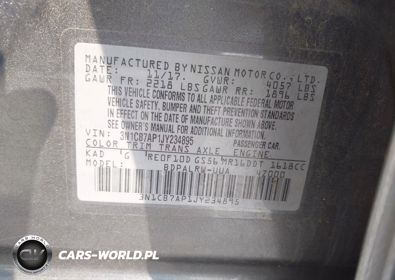 2018 Nissan Sentra Sr Turbo VIN:3N1CB7AP1JY234895 - 9