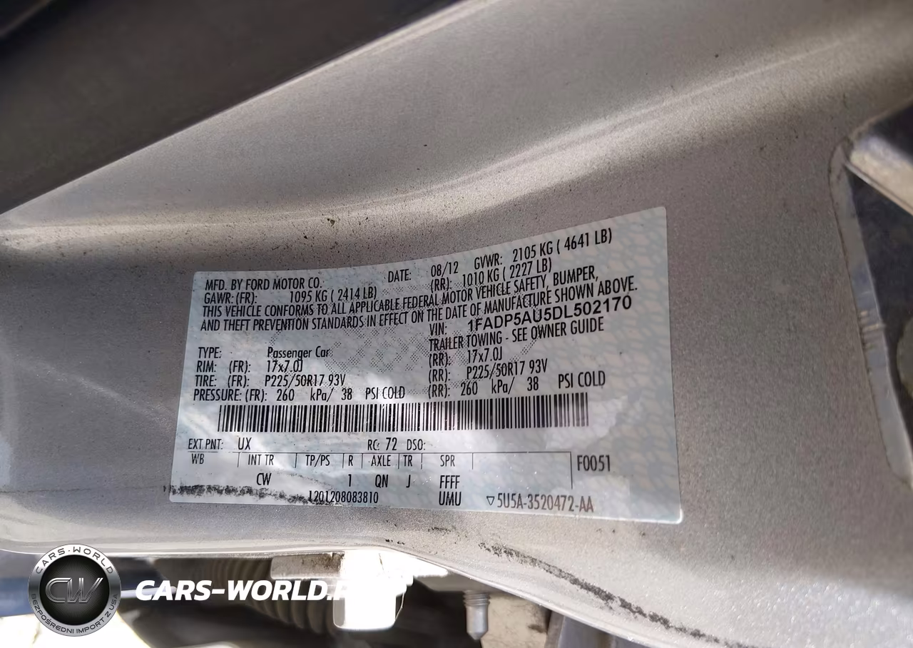 2013 Ford C-Max Hybrid Se VIN:1FADP5AU5DL502170 - 9